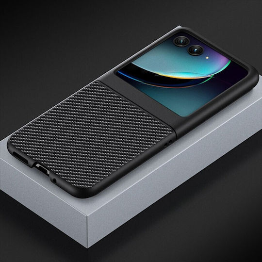 Carbon Fiber Back Cover Πλαστικό Μαύρο (Motorola Razr 40 Ultra)