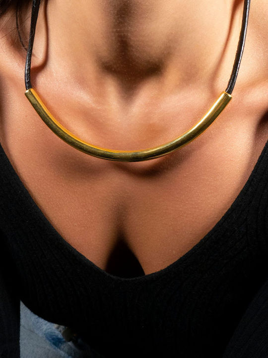 Theodora's Jewellery Κολιέ Μαύρο