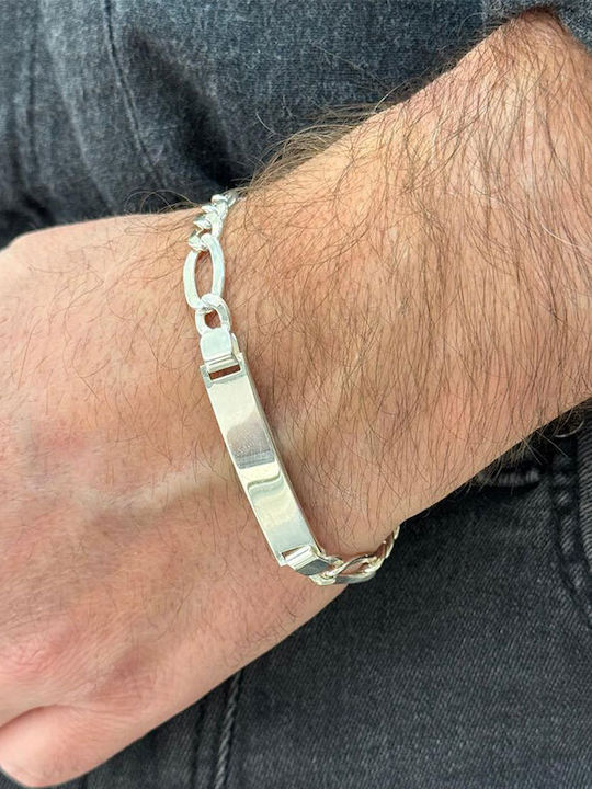 925forever Мъжка Гривна Id от Сребърна 19.5см