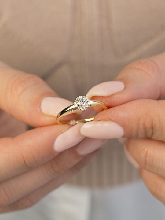 Diamond Group Μονόπετρο από Χρυσό 18Κ Diamond Group Μονόπετρο από Χρυσό 18Κ