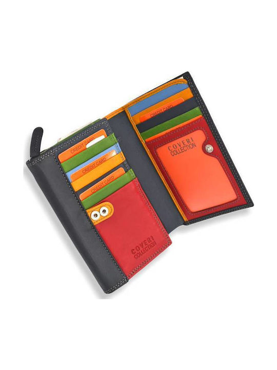 Large Leather Women's Wallet Classic Black
