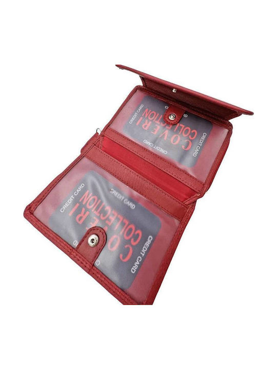 Small Leather Women's Wallet Classic Red
