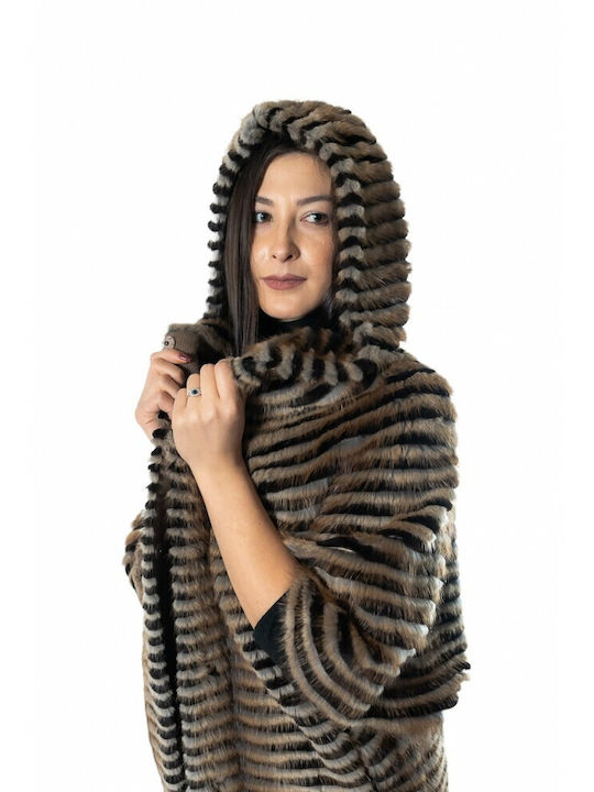 Frauen Pelz Beige