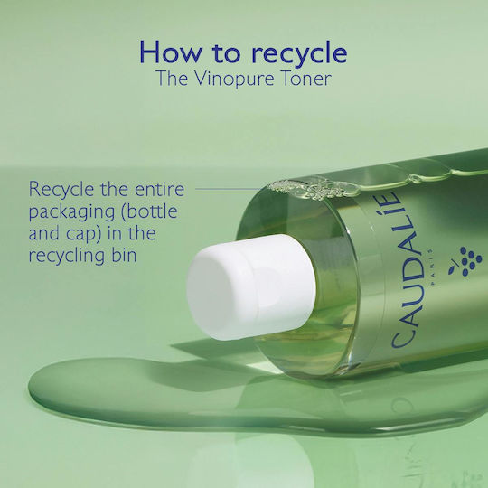 Caudalie Vinopure BIO Loțiune Tonică pentru Față cu Acid Salicilic 400ml