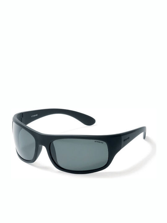 Polaroid Men's Sunglasses with Black Plastic Frame and Black Polarized Lens P07886 9CA/RC