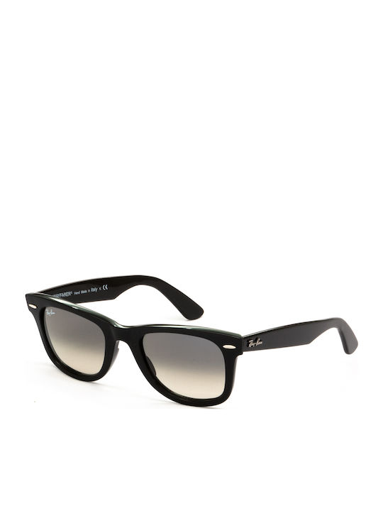 Ray Ban Wayfarer Unisex Sonnenbrillen mit Schwarz Horn umrandetem Rahmen und Gray Verlaufsfarbe Glas RB2140 901/32
