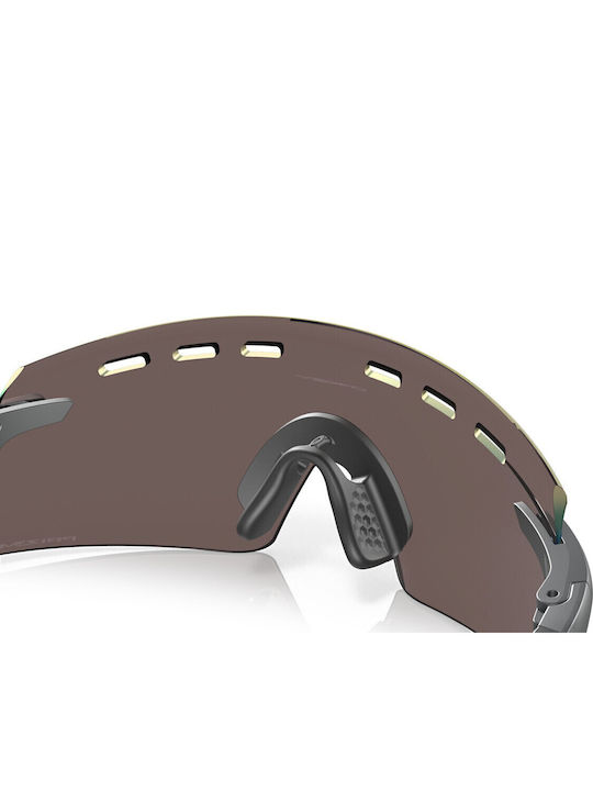Oakley Encoder Strike Vented Γυαλιά Ηλίου με Μαύρο Σκελετό με Καθρέφτη Φακό OO9235-06