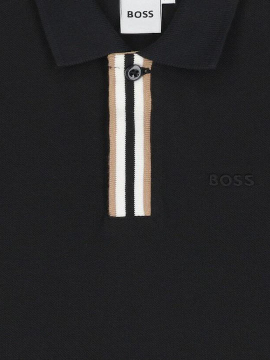 Kids' Polo Long Sleeve Black