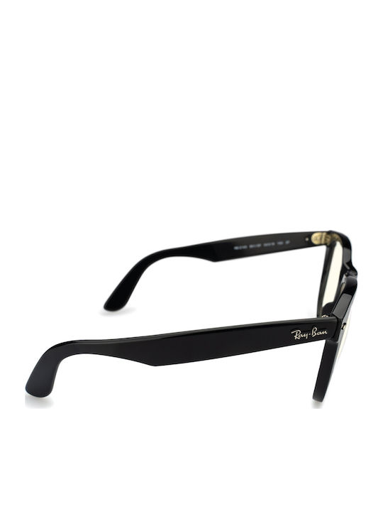 Ray Ban Wayfarer Унисекс Слънчеви Очила с Черна Пластмасова Рамка и Прозрачни Стъкла