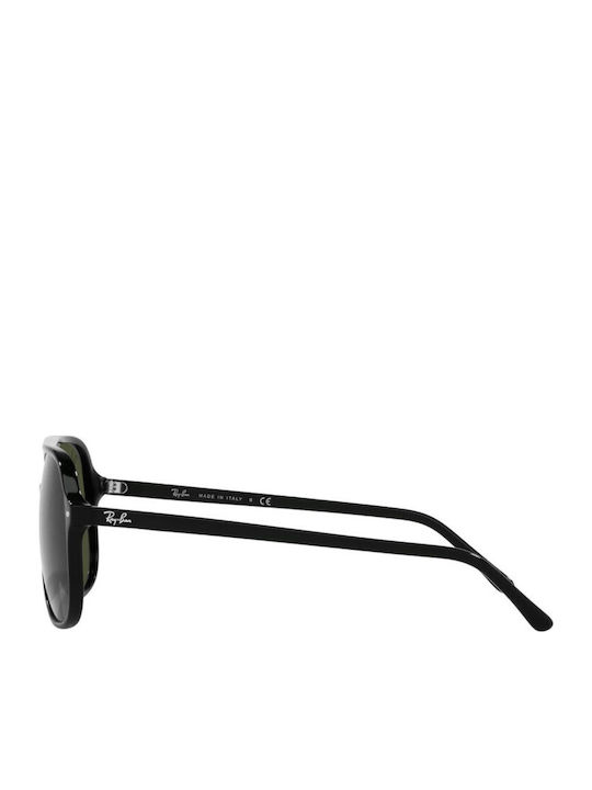 Ray Ban Ανδρικά Γυαλιά Ηλίου με Μαύρο Κοκκάλινο Σκελετό και Πράσινο Φακό RB2198 901/31