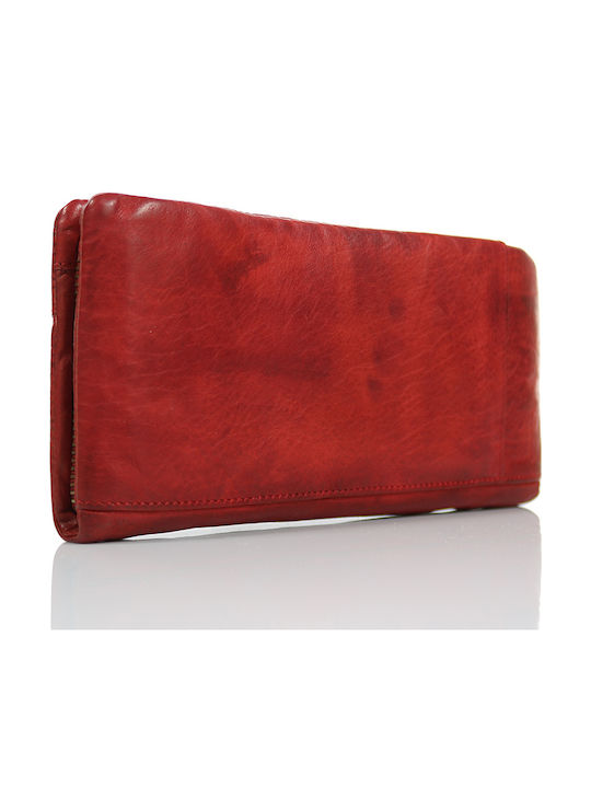 Large Leather Women's Wallet Classic Red