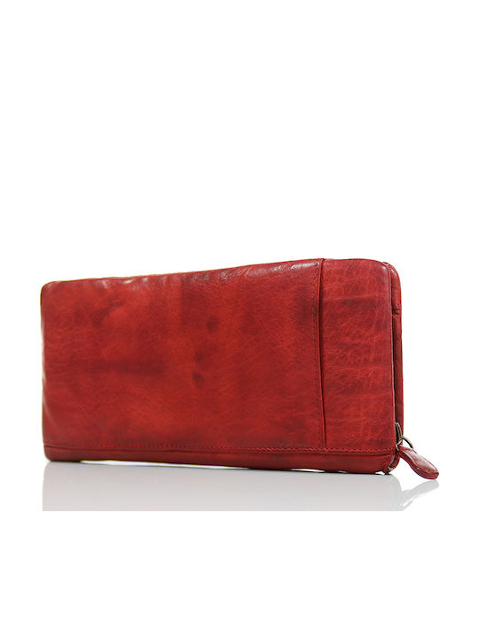 Large Leather Women's Wallet Classic Red