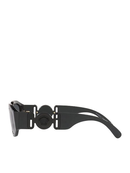 Versace Unisex Sunglasses with Black Plastic Frame and Gray Lens VE4361 5360/87