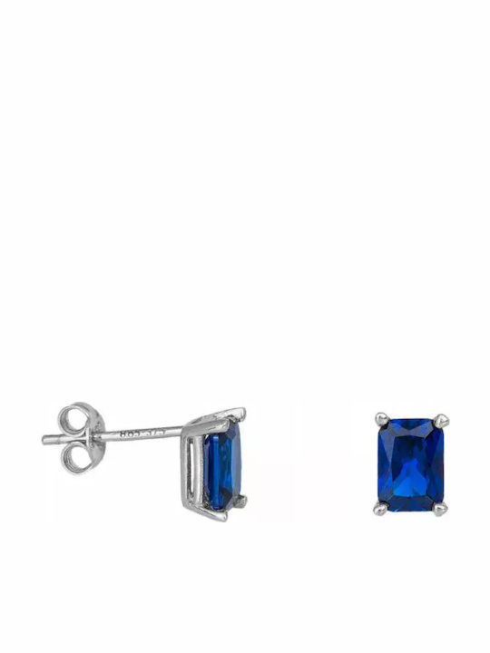 Cercei din White Gold cu Pietre