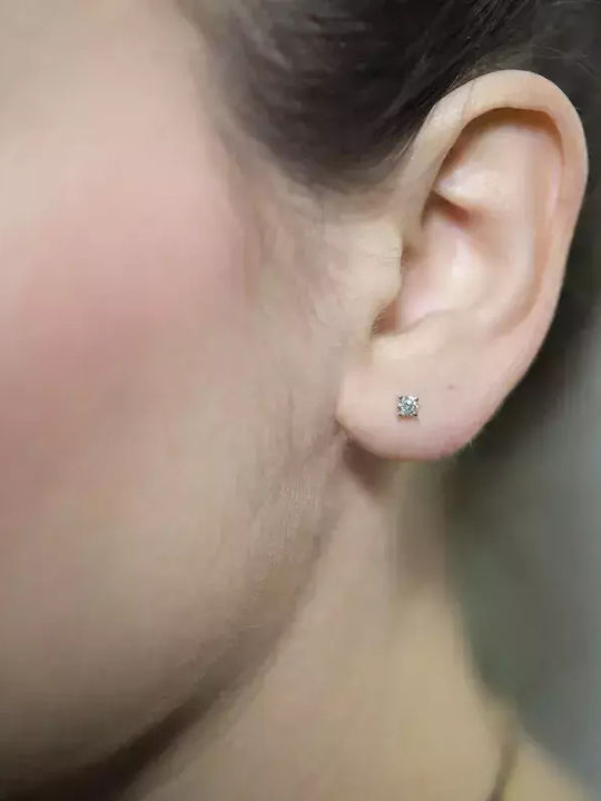 Обици от Злато 18K с Диамант