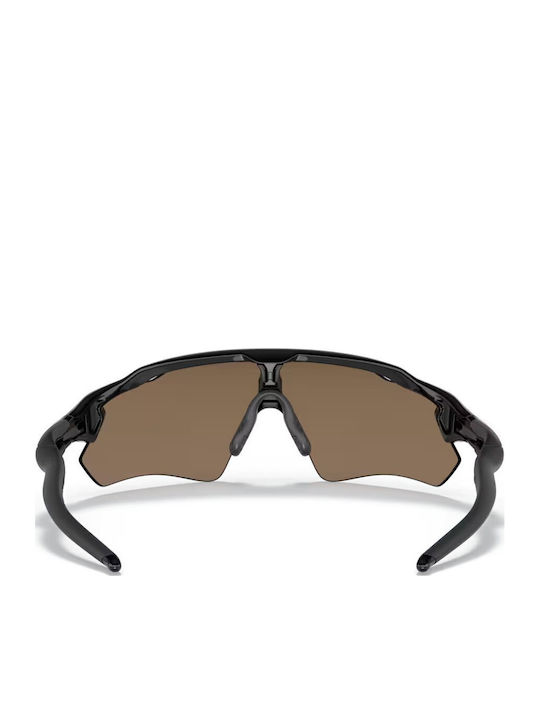 Oakley Radar Ev Path Men's Sunglasses with Black Plastic Frame and Yellow Polarized Mirror Lens