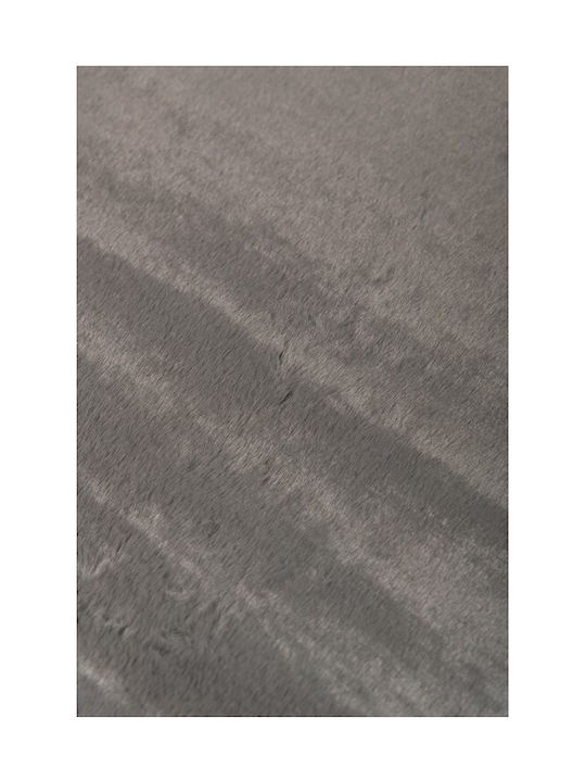 Viokarpet Krolik R04 Anti-slip Rug Rectangular Furry D Grey