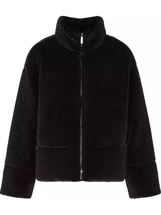 Women's Short Lifestyle Jacket for Winter Black