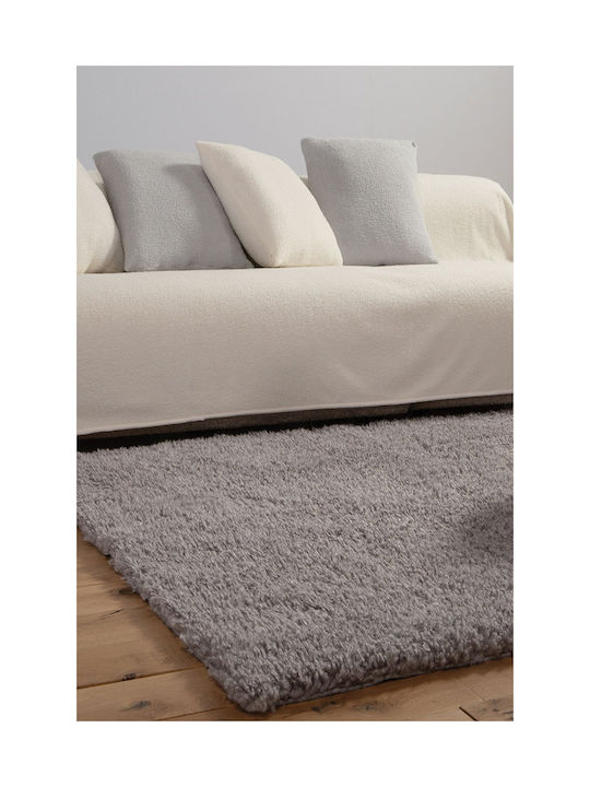 Nef-Nef Homeware Oscar Grey Χαλί Ορθογώνιο Γούνινο Grey 75x140cm