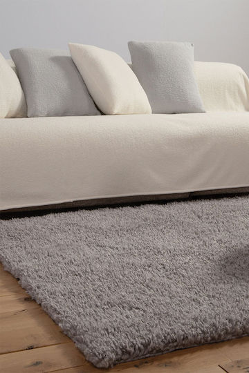 Nef-Nef Homeware Oscar Grey Teppich Rechteckig Pelzige Grey