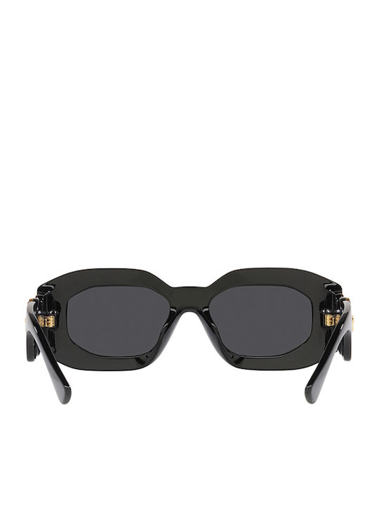 Versace Women Sunglasses With Black Horn-Rimmed Frame And Grey Lens VE4425U GB1/87