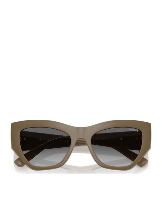 Vogue Women's Sunglasses with Beige Plastic Frame and Gray Gradient Lens VO5607S 317511