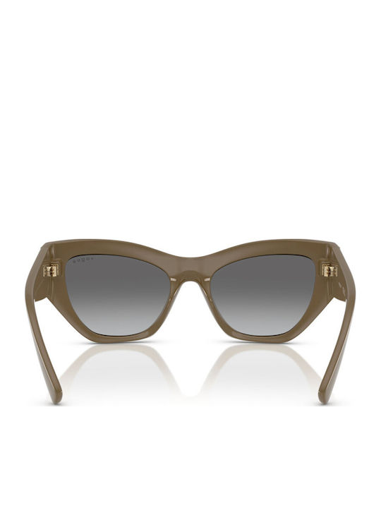 Vogue Women's Sunglasses with Beige Plastic Frame and Gray Gradient Lens VO5607S 317511