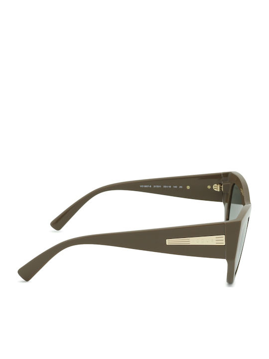 Vogue Women's Sunglasses with Beige Plastic Frame and Gray Gradient Lens VO5607S 317511