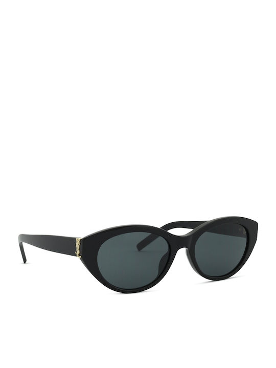 Ysl Feminini Ochelari de soare cu Negru Cadru și Negru Lentilă SL M148 001