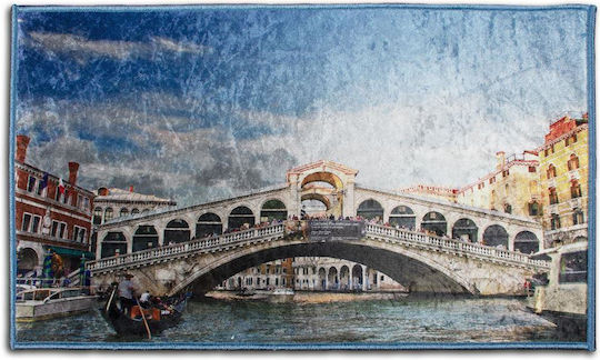 Dimcol Non-Slip Bath Mat Venice 258 33463065002 Colorful 60x100cm