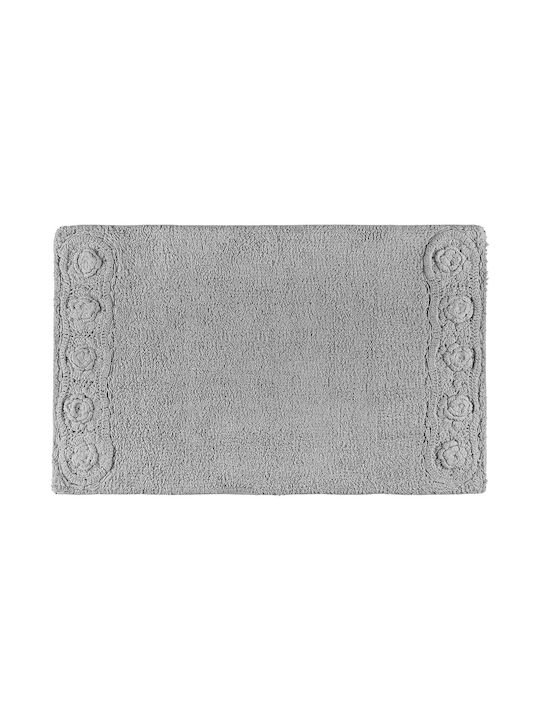 Beauty Home Non-Slip Cotton Bath Mat 3280-Light Blue Light Blue 50x80cm