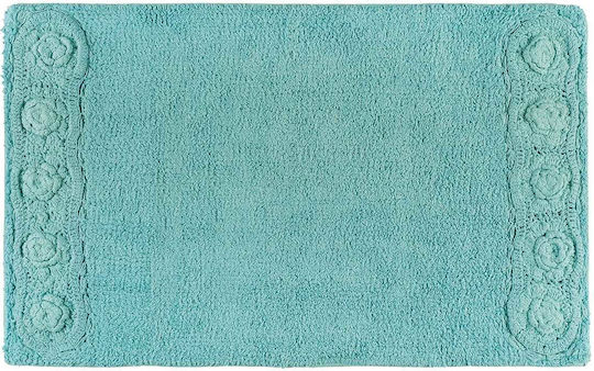 Beauty Home Non-Slip Cotton Bath Mat 3280-Light Blue Light Blue 50x80cm