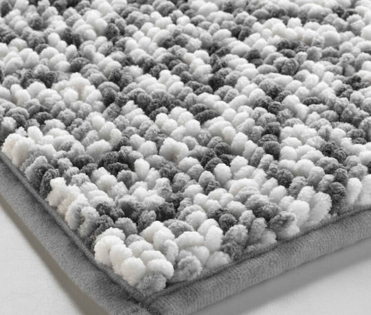 Kipper Бански килим Правоъгълена Friza Sand-brown 45x75бр
