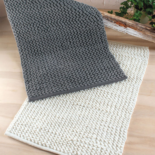 Rythmos Covoraș de Baie Bumbac Archi Grey 120-195-010 Gri 50x80buc