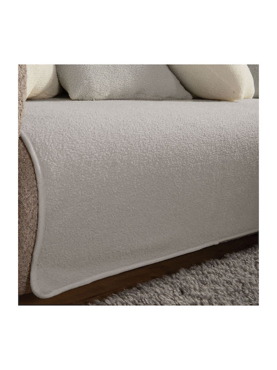 Nef-Nef Homeware Ριχτάρι Πολυθρόνας Γούνινο 180x180εκ. Silver