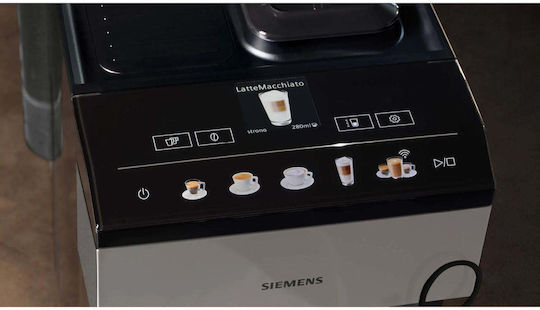 Siemens Eq.500 Automatic Espresso Coffee Machine 1500W Pressure 15bar for Cappuccino with Grinder and Wi-Fi Black TP516DX3