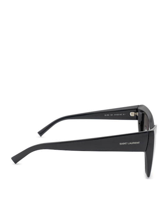 Ysl Feminini Ochelari de soare cu Negru Cadru și Negru Lentilă SL 552 001