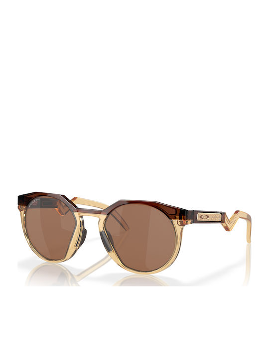 Oakley HSTN Men's Sunglasses with Beige Plastic Frame and Brown Lens OO9242-07