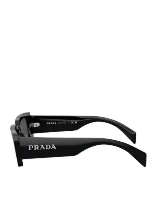 Prada Unisex Γυαλιά Ηλίου με Μαύρο Κοκκάλινο Σκελετό και Γκρι Φακό PRA07S 1AB5S0