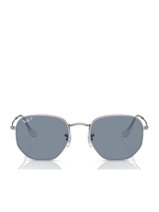Ray Ban Hexagonal Γυαλιά Ηλίου Ασημί με Μεταλλικό Σκελετό