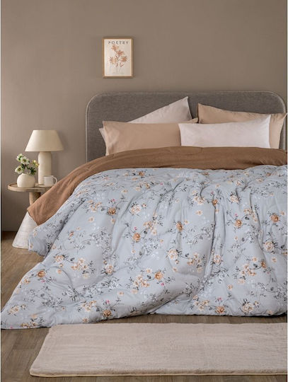 Palamaiki Πάπλωμα Υπέρδιπλο με Γέμιση Microfiber 230x250εκ. Zen107 Εμπριμέ