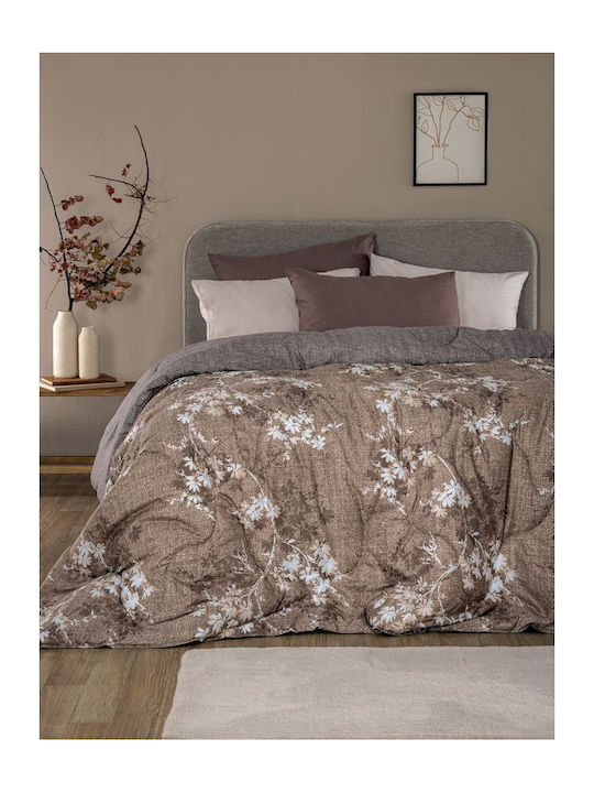 Palamaiki Πάπλωμα Υπέρδιπλο με Γέμιση Microfiber 230x250εκ. Zen105 Εμπριμέ 350 GSM