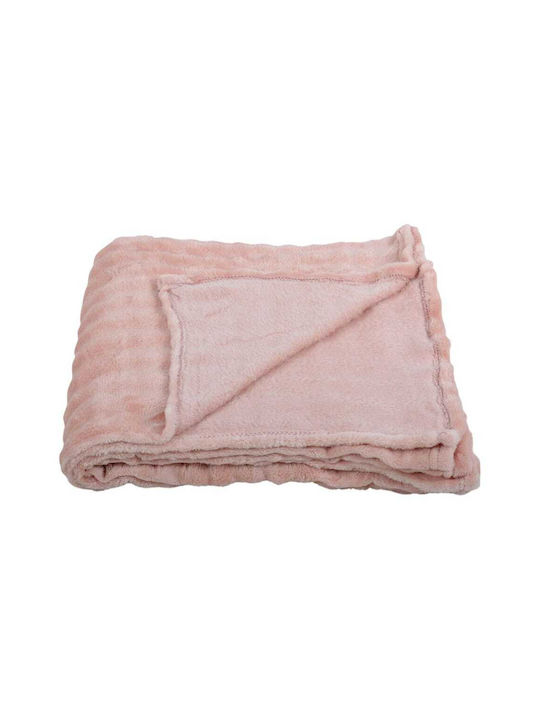 Ankor Flauschige Decke Fleece Einlagig 150x200cm Hellrosa