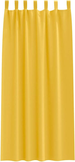 vidaXL Set Perdele Cu Bretele Galbene 140x260cm