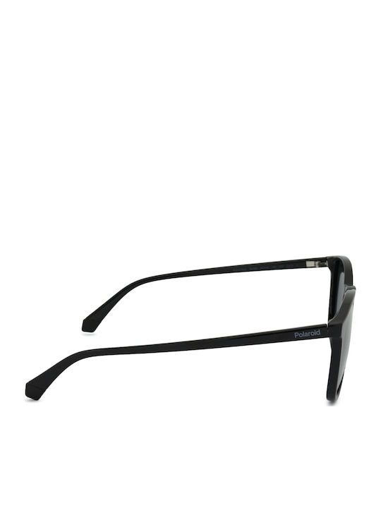 Polaroid Men's Sunglasses with Black Horn-Rimmed Frame and Grey Polarized Lens PLD4139/S 807/M9