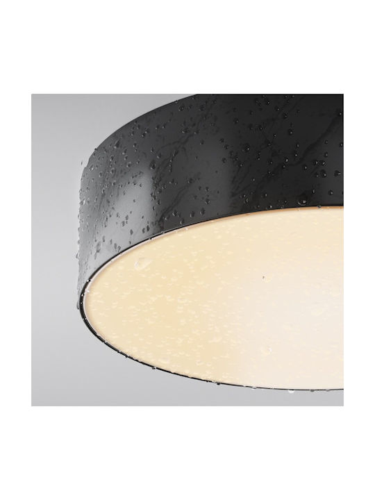 Maytoni Outdoor Ceiling Flush Mount with Integrated LED in Black Color O431CL-L30B3K
