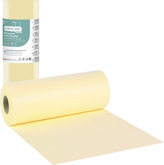 Bournas Medicals Dental Towel Roll Yellow 1ply + 1ply Without Dispenser