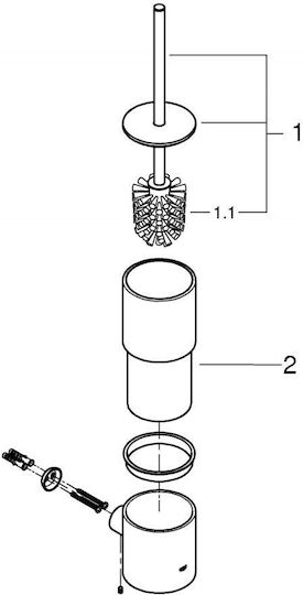 Grohe Atrio Glass Toilet Brush