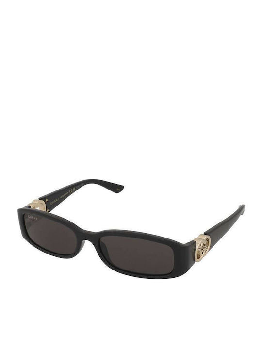 Gucci Women’s Sunglasses With Black Horn-Rimmed Frame And Grey Lens GG1661S 001