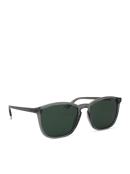 Polaroid Men's Sunglasses with Gray Plastic Frame and Green Polarized Lens PLD4139/S KB7/UC